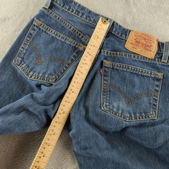Levis 554 Jeans Mens 29x33 Blue Straight Leg Made In Australia Denim Vintage 90s - Picture 5 of 10